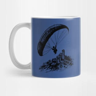 Spiraling above the Church - Paragliding Mug